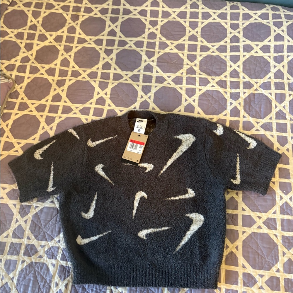 Nike Sportswear Phoenix Cozy Bouclé Short Sleeve Crop Top